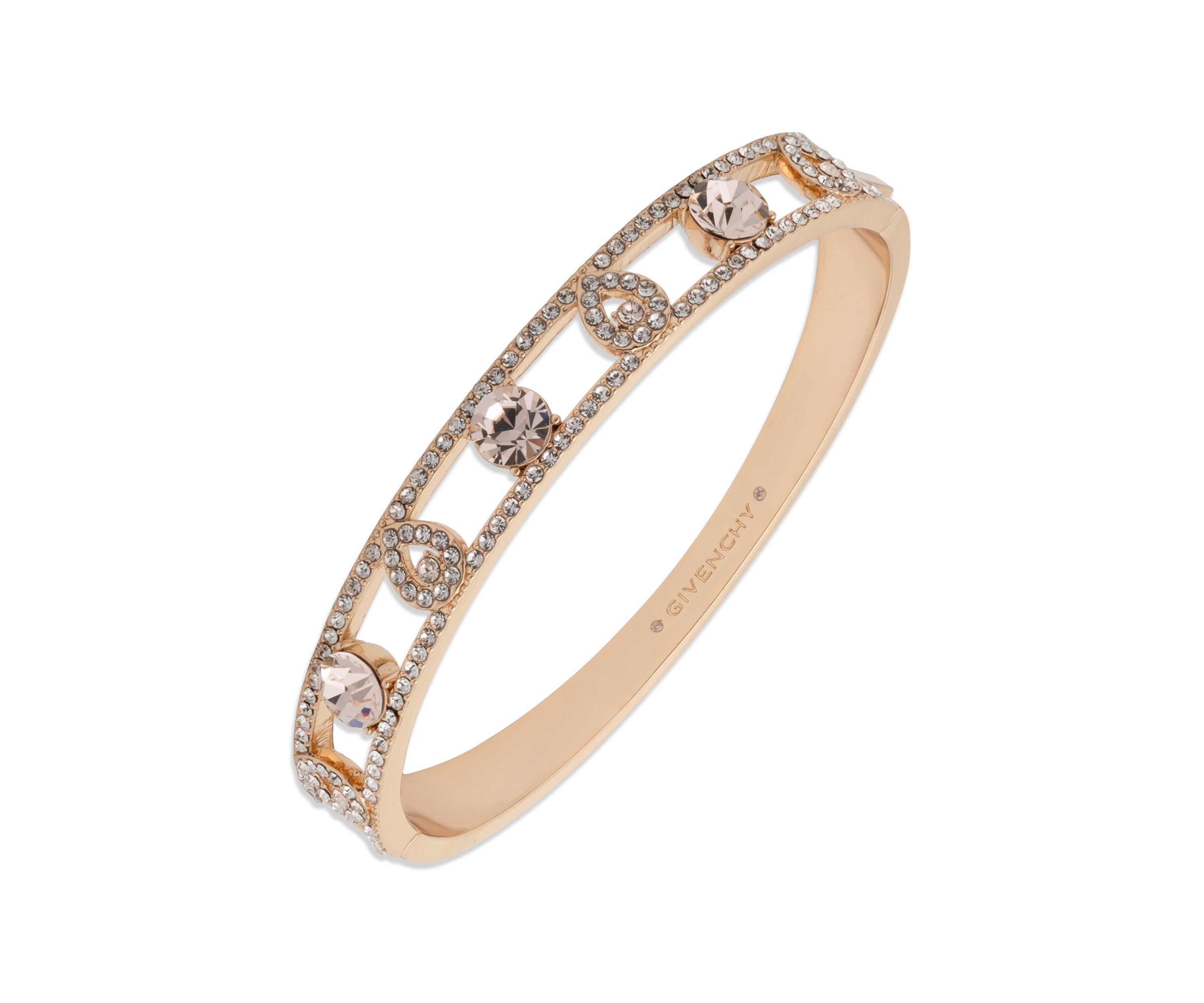  Pave Pear Bangle Bracelet