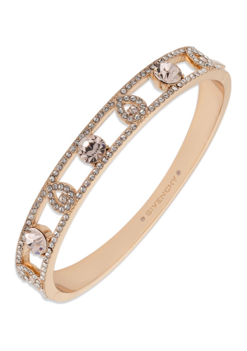  Pave Pear Bangle Bracelet