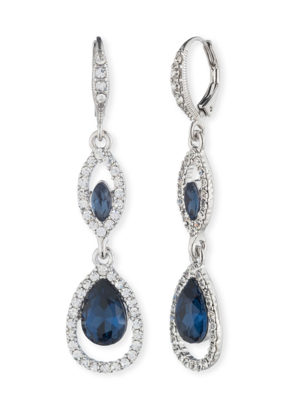 Double Drop Crystal Earrings