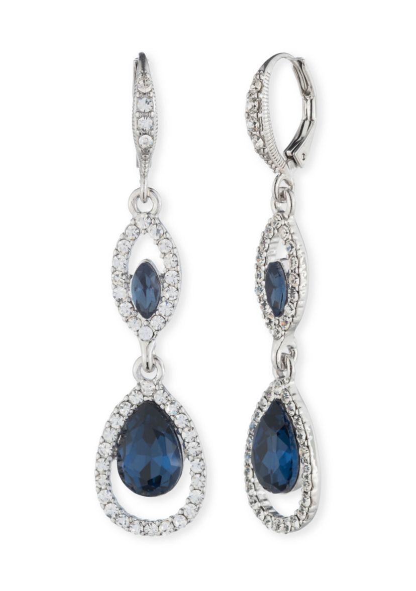 Double Drop Crystal Earrings