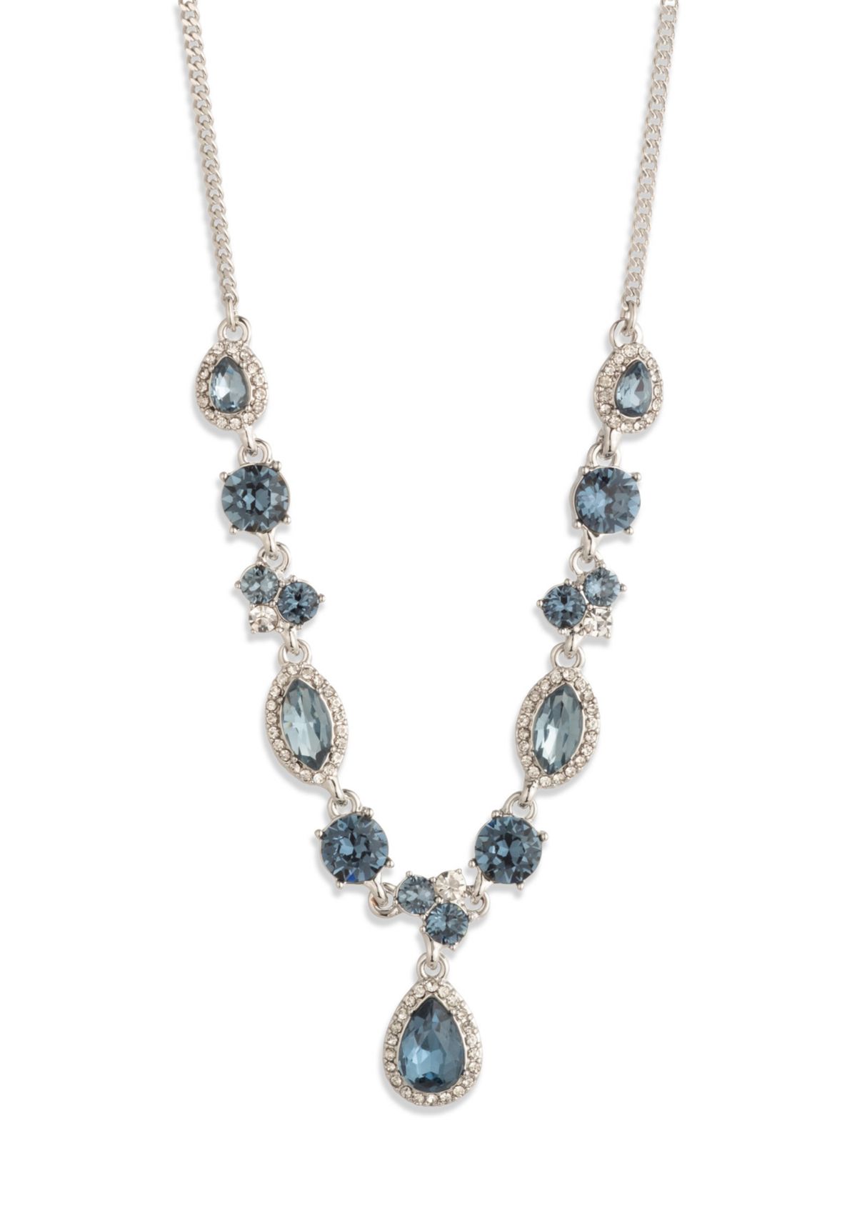 Multi Crystal Pendent Necklace