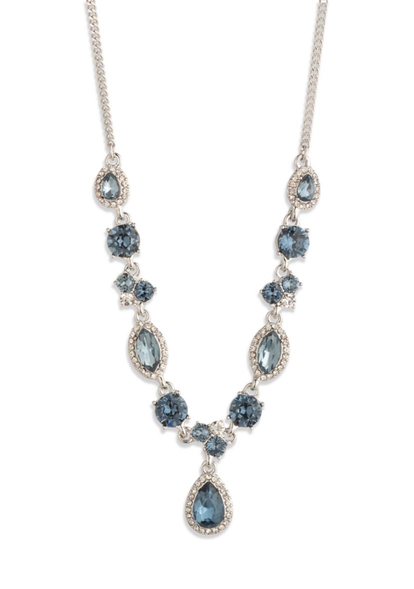 Multi Crystal Pendent Necklace