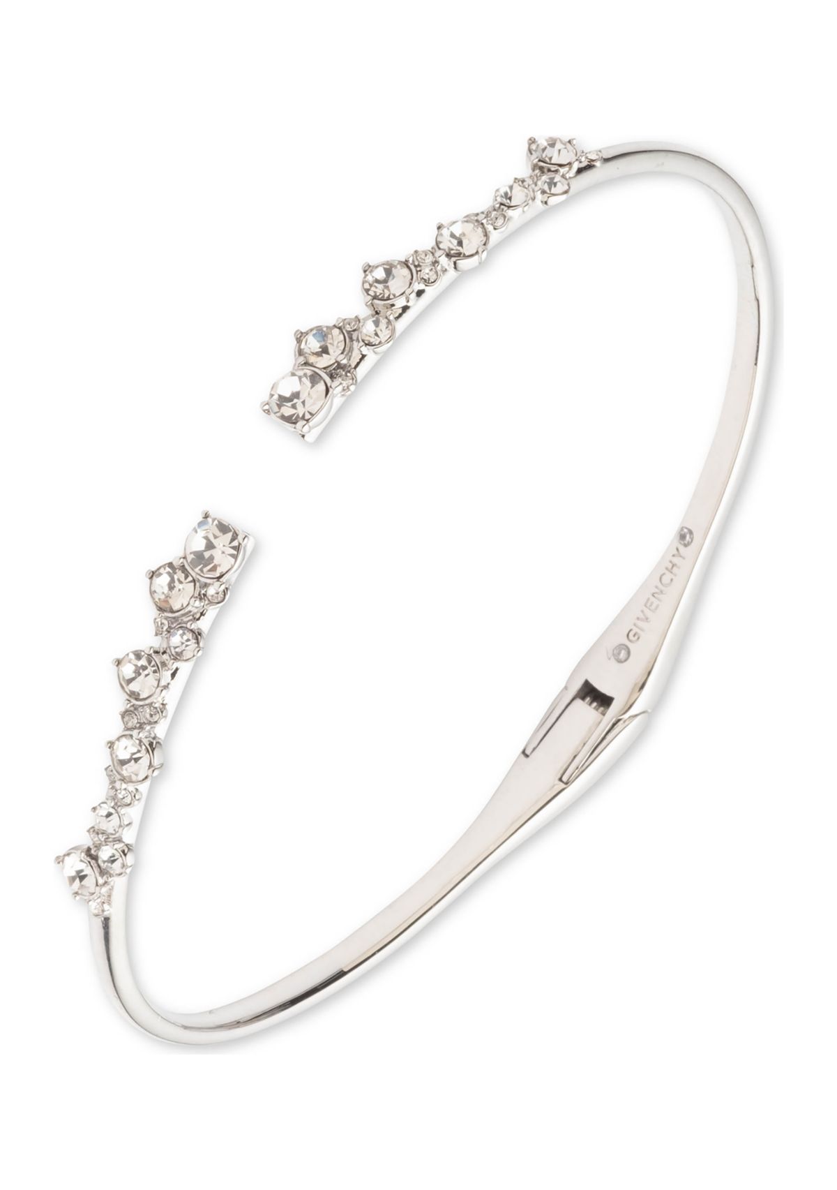 Silver Tone Crystal Scatter Stone Bracelet and Earring Set