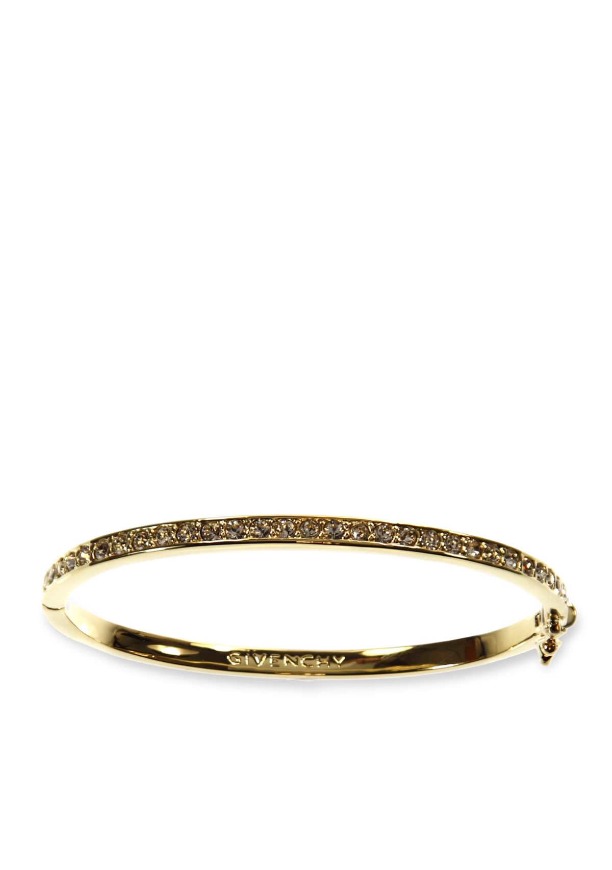 Gold-Tone Pave Bangle Bracelet