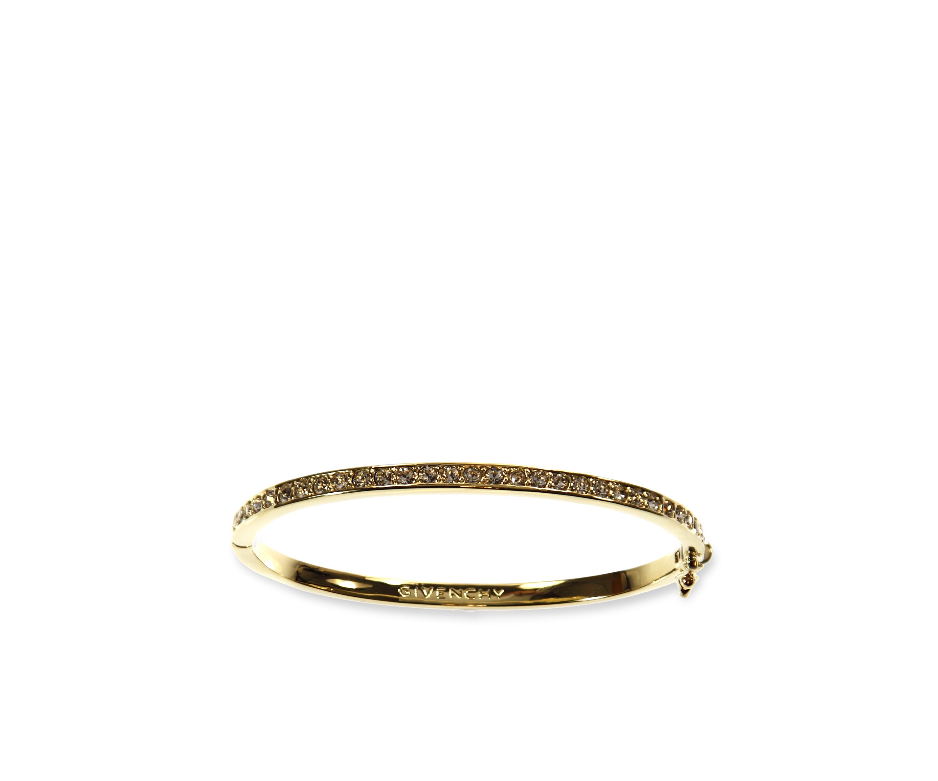 Gold-Tone Pave Bangle Bracelet