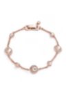 Rose Gold Pave Flex Bracelet