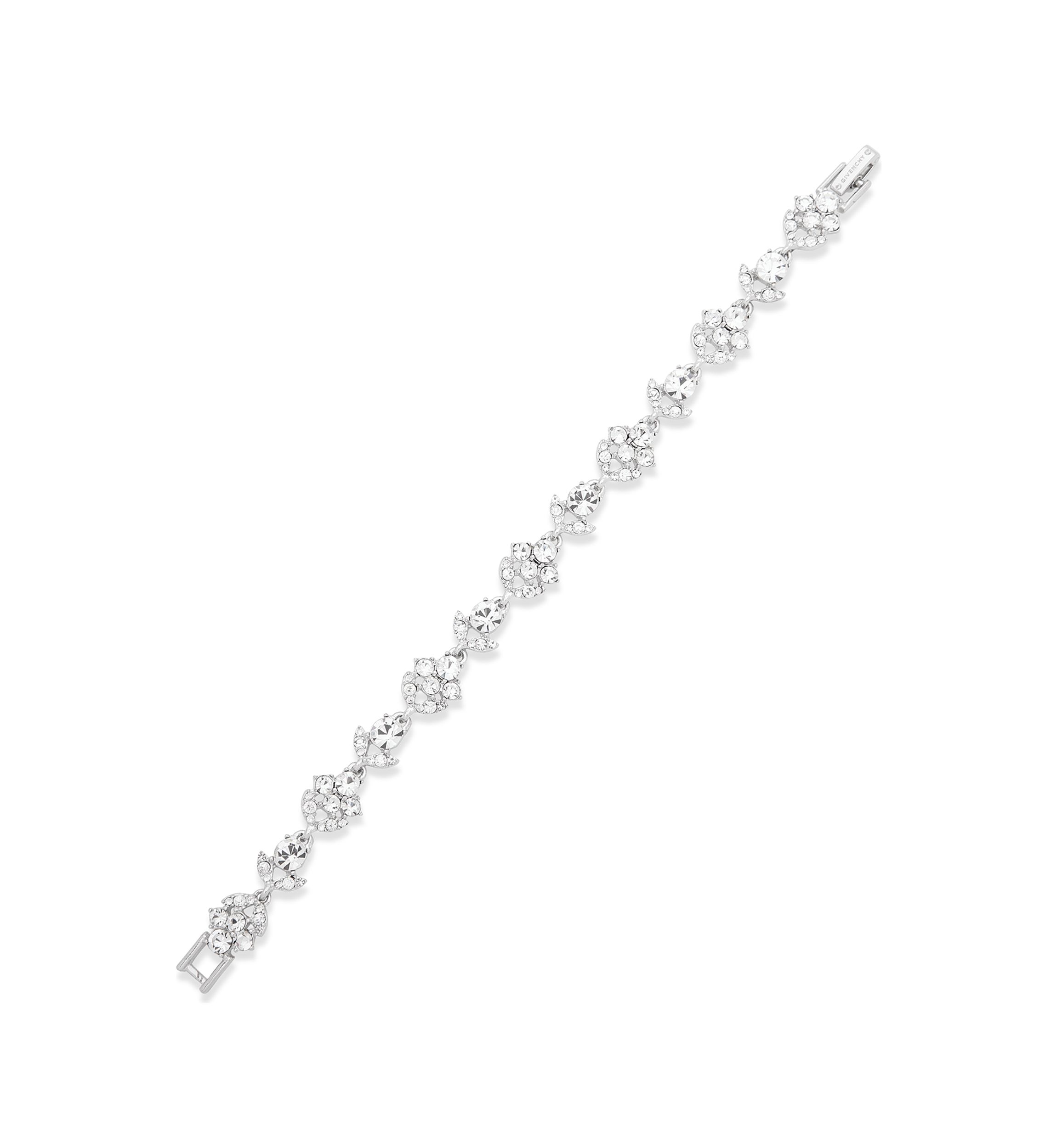 Silver Tone Crystal Flex Bracelet 
