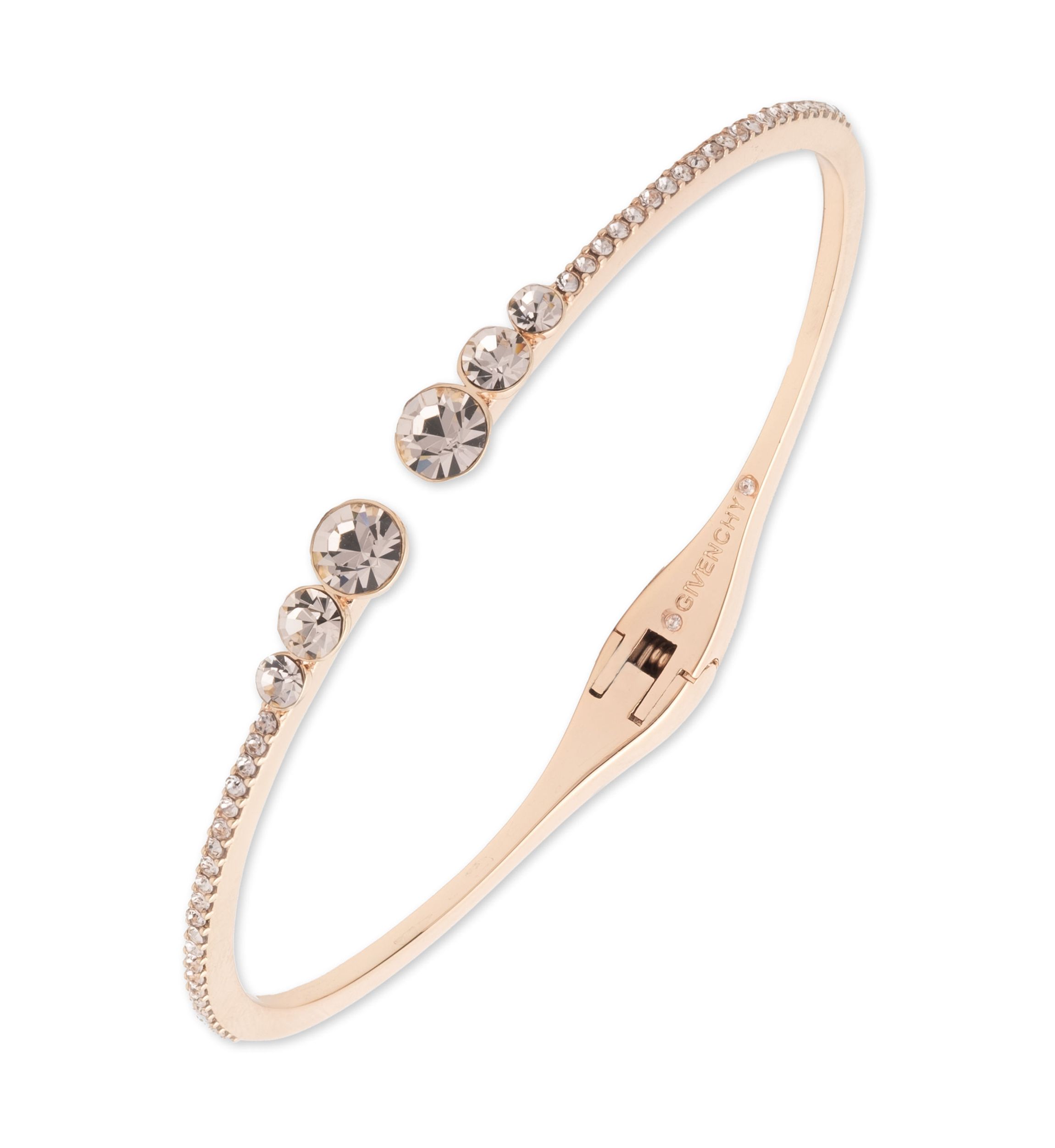 Rose Gold Tone Pavé Cuff Bracelet 
