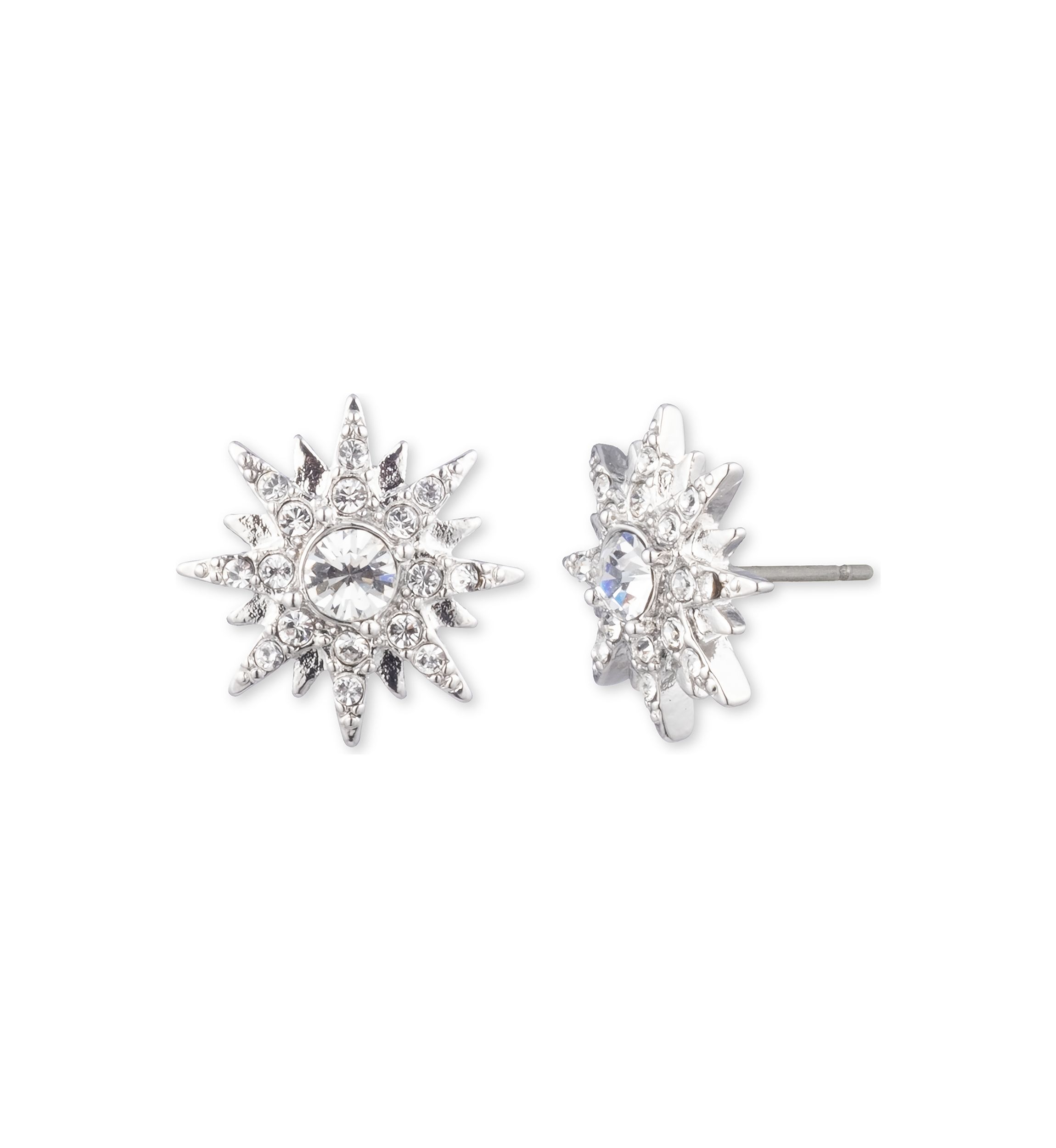 Crystal Button Earrings