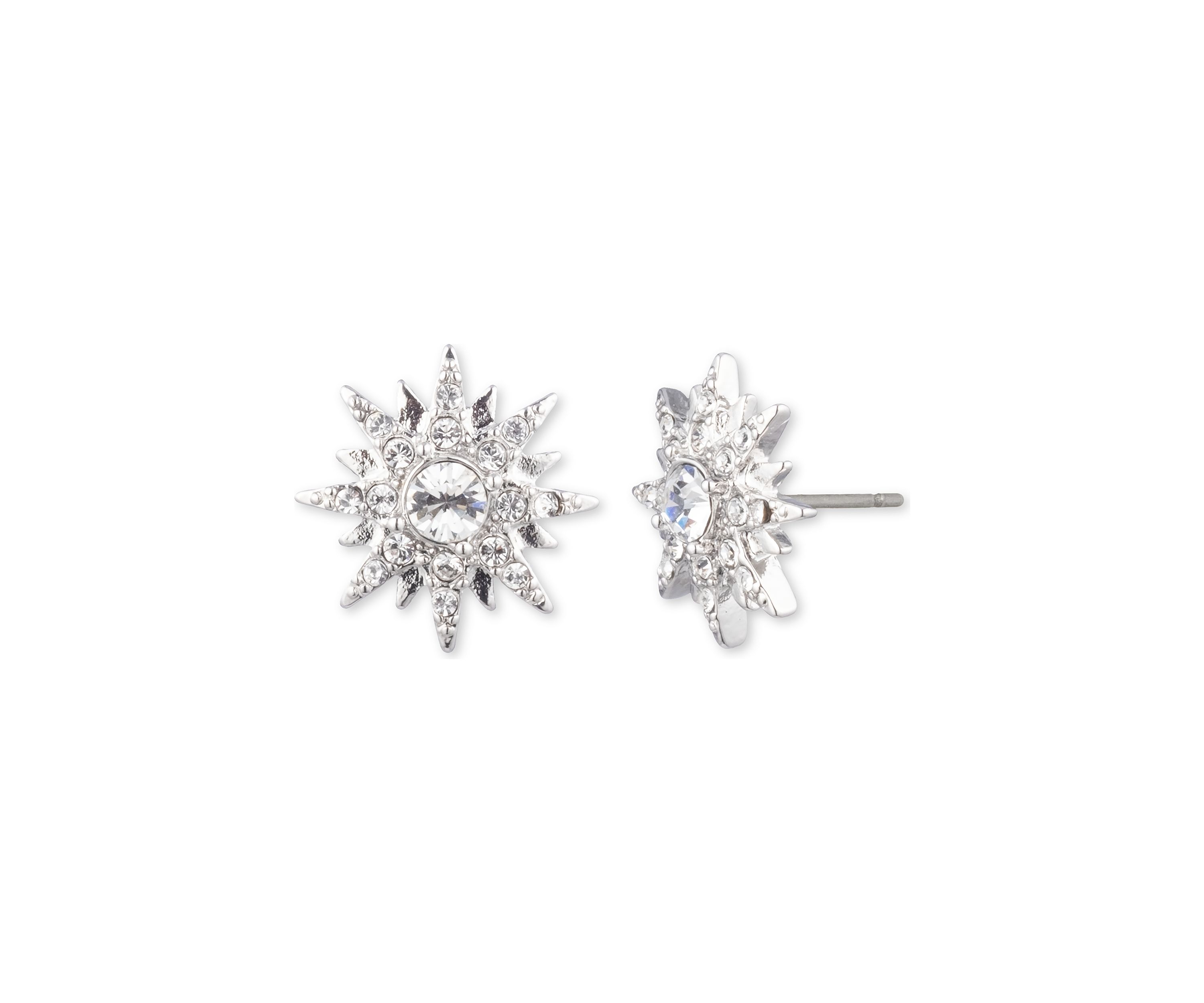 Crystal Button Earrings