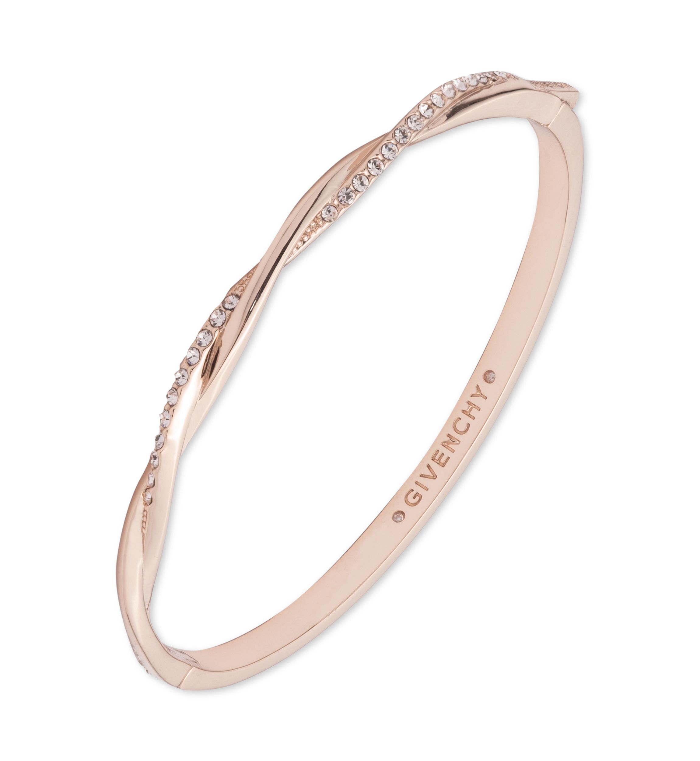 Silk Pave Twist Bangle Bracelet