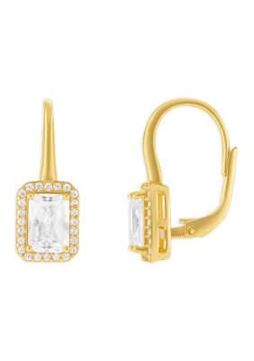Belk Silverworks Sterling Silver Pavé Cubic Zirconia Drop Earrings