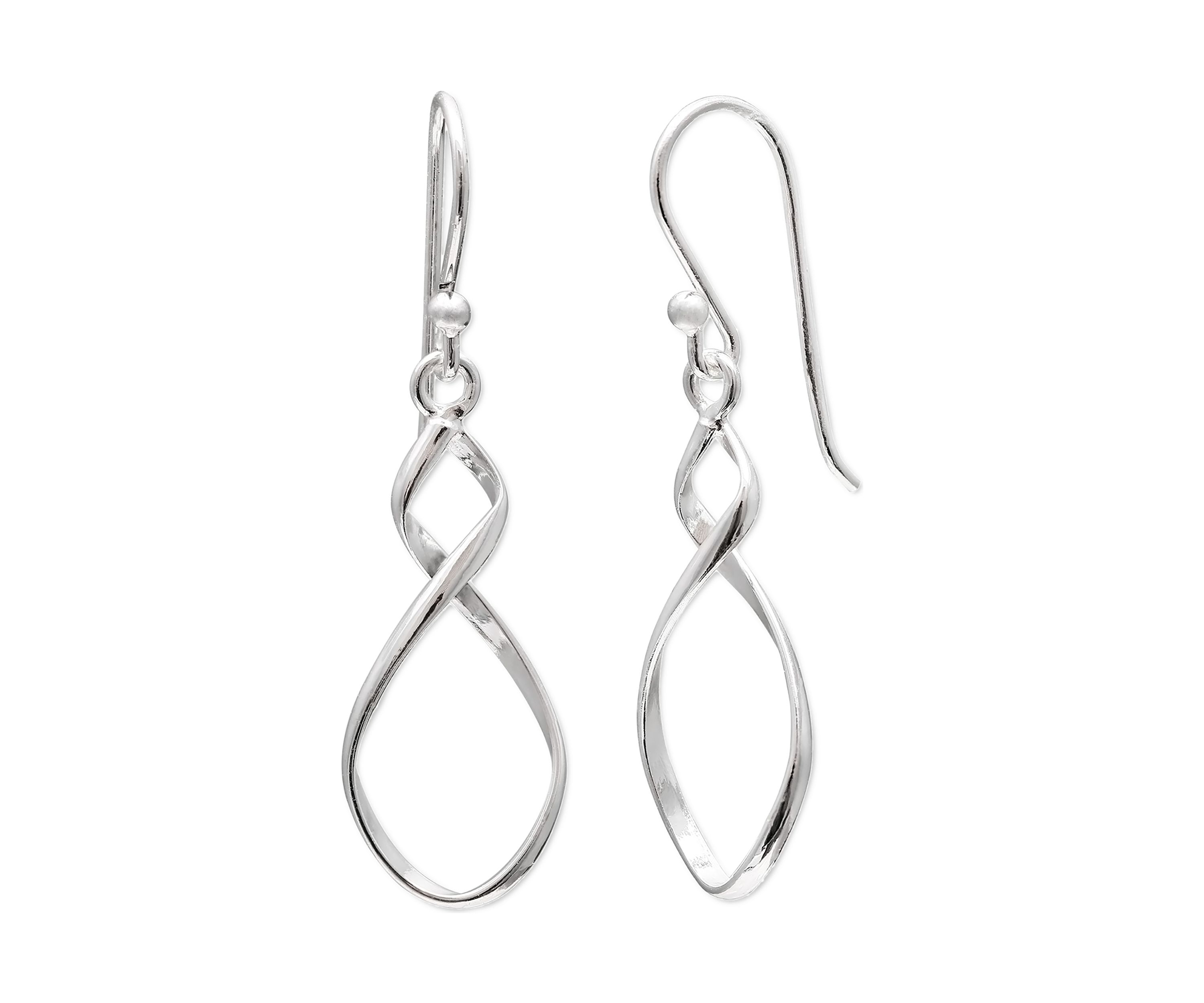 Polished Twist Teardrop Earrings