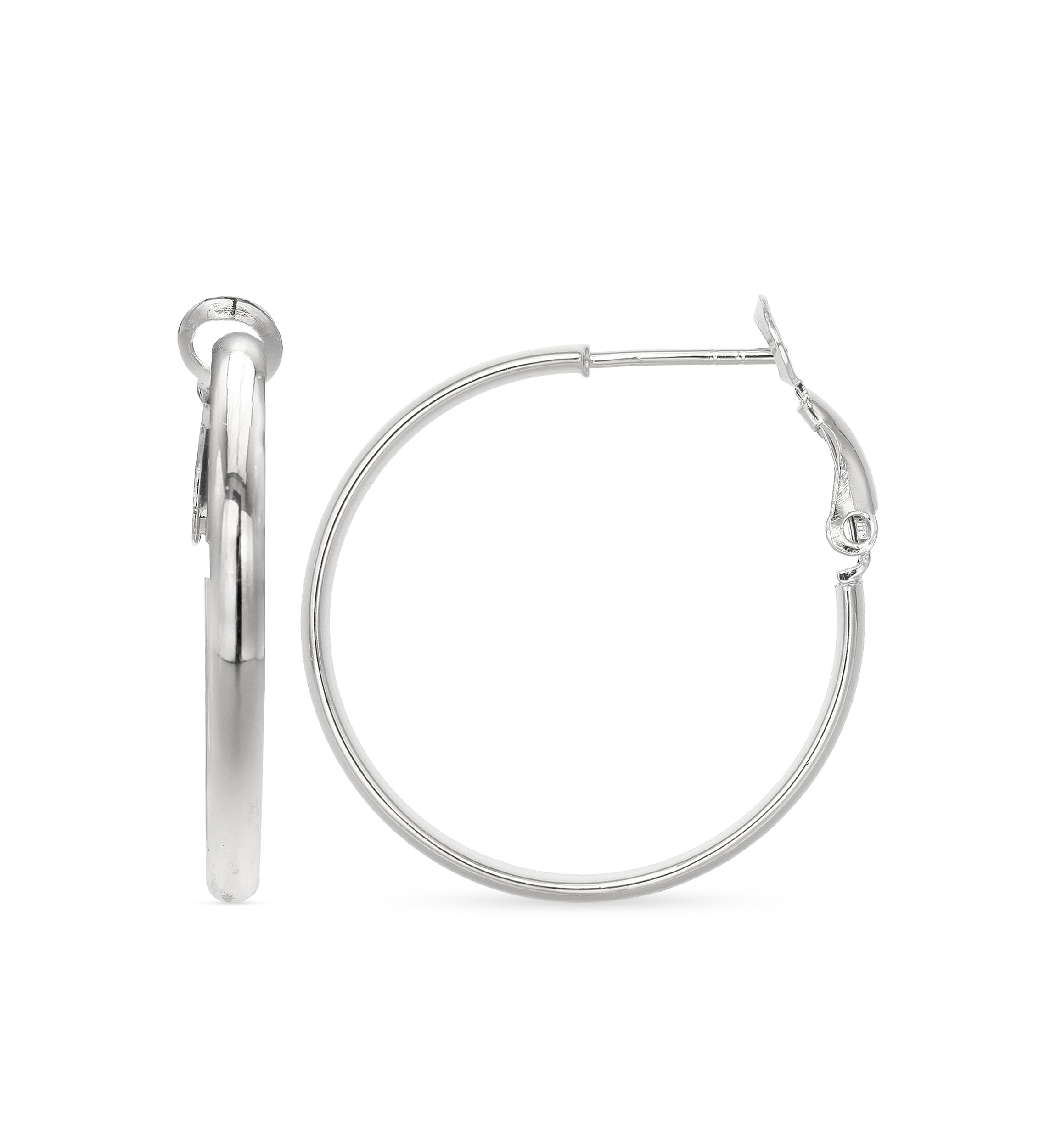 Simply Sterling Polished Hoop Earrings