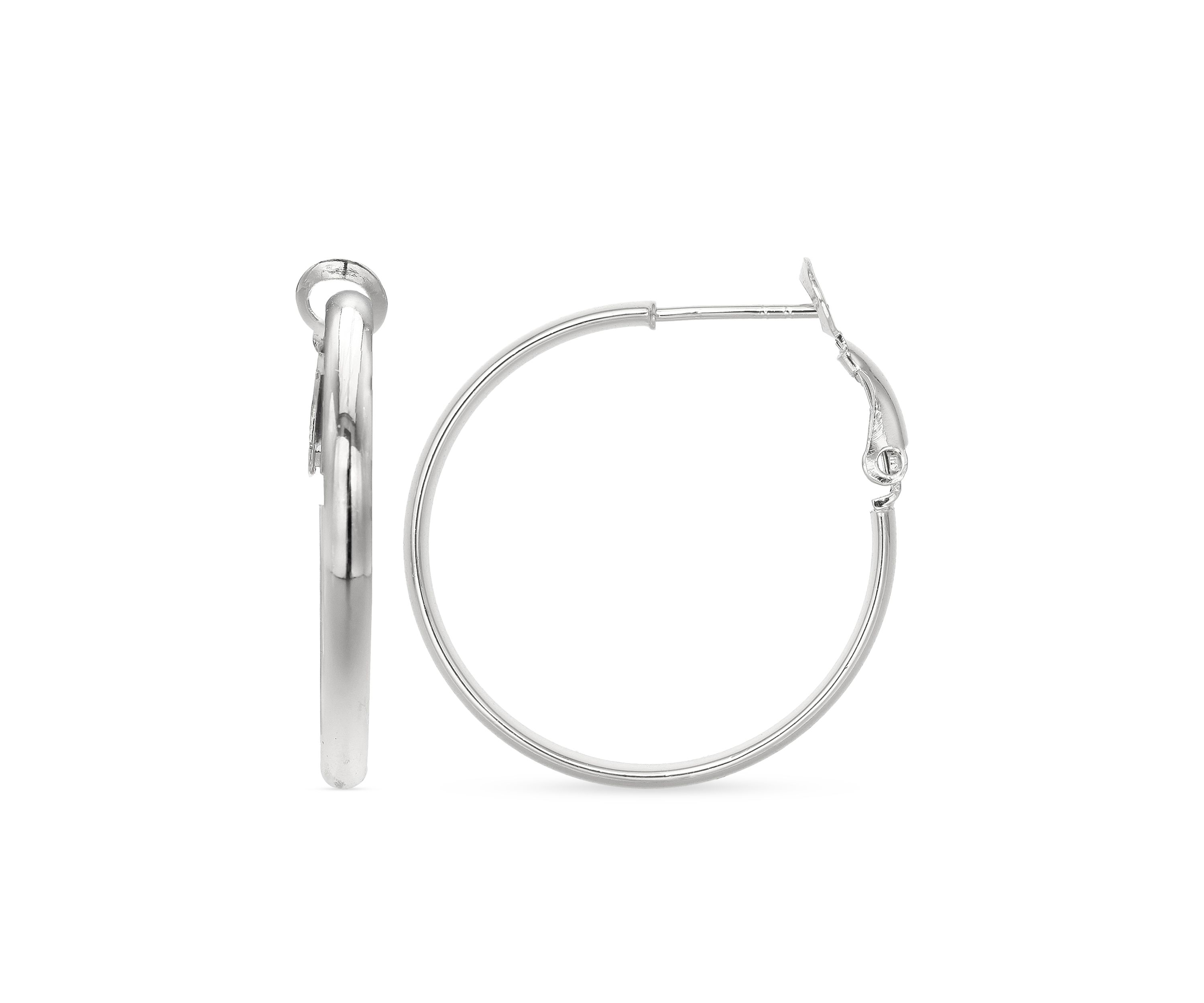 Simply Sterling Polished Hoop Earrings