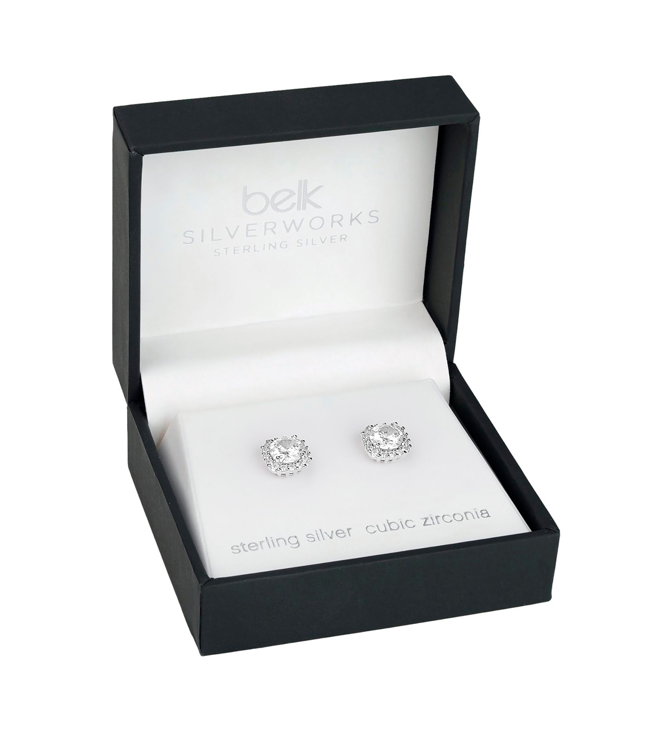 Round Cubic Zirconia Earrings 