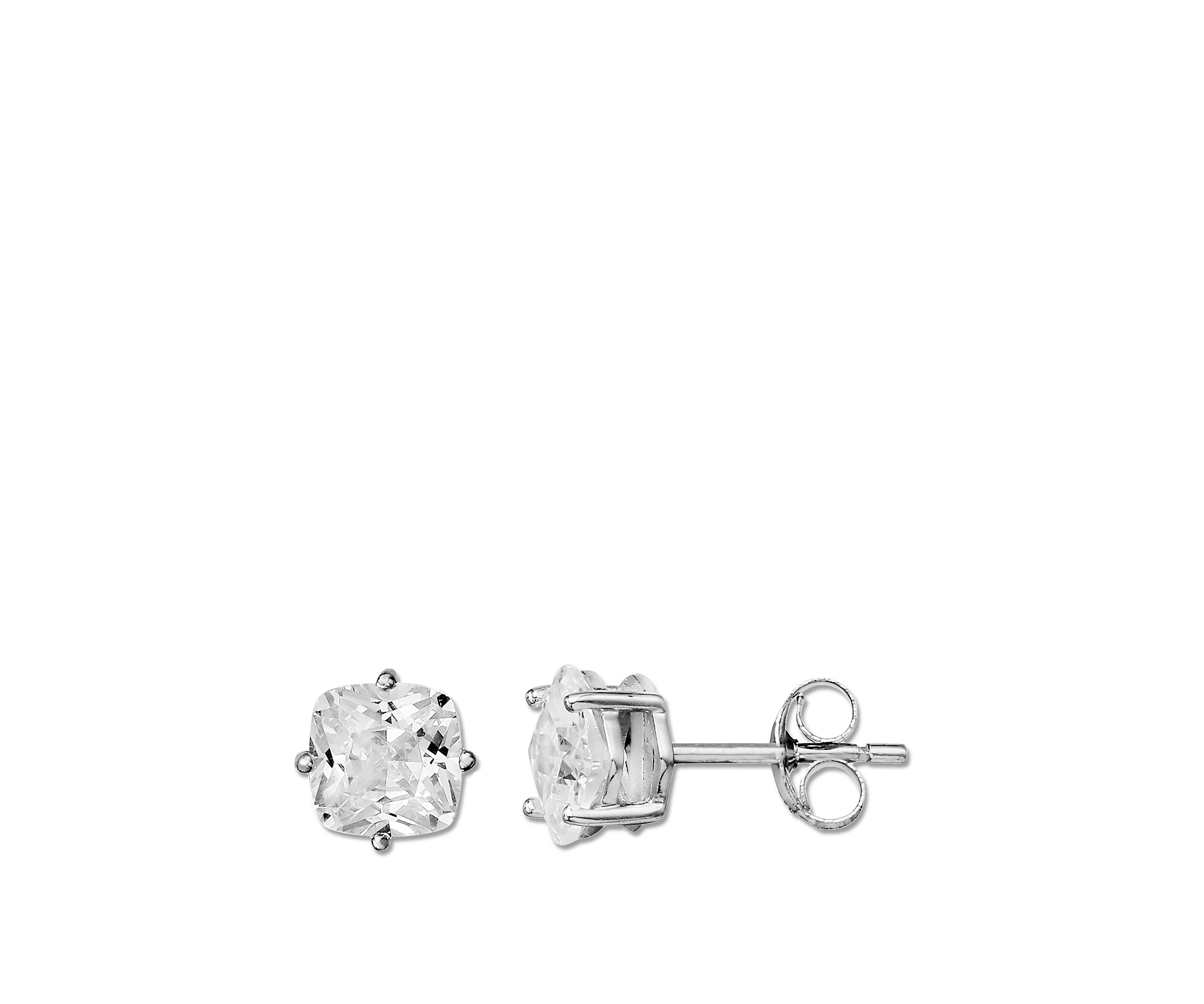 1.68 ct. t.w. Cubic Zirconia Cushion Stud Earrings 