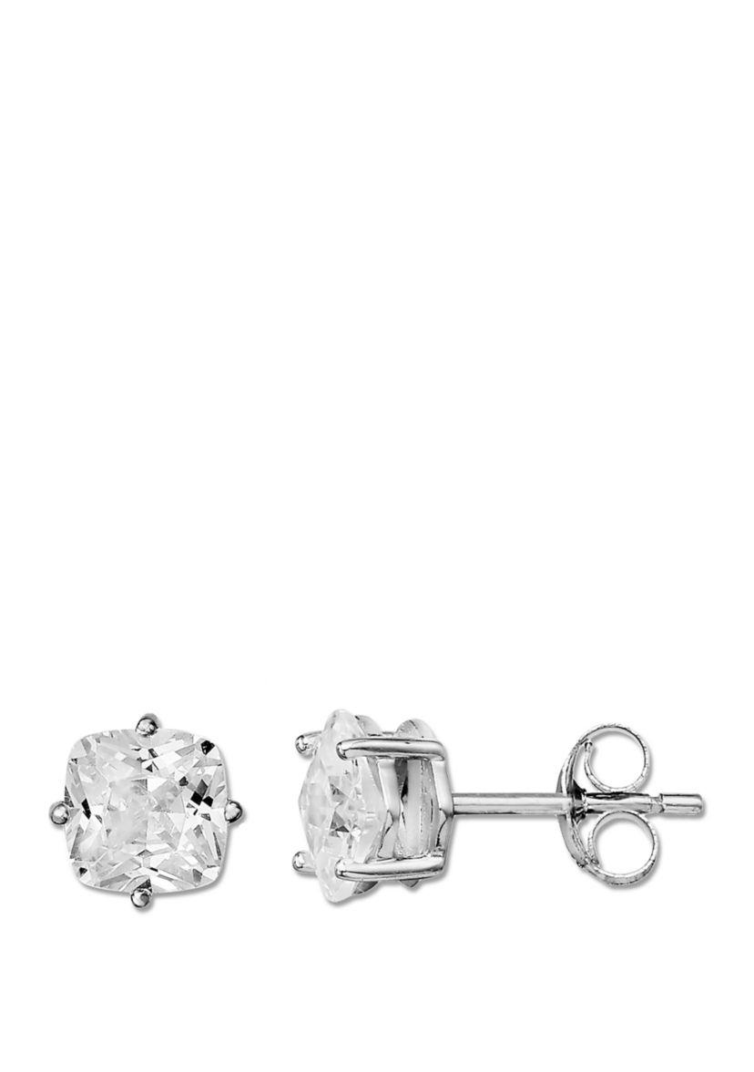 1.68 ct. t.w. Cubic Zirconia Cushion Stud Earrings 
