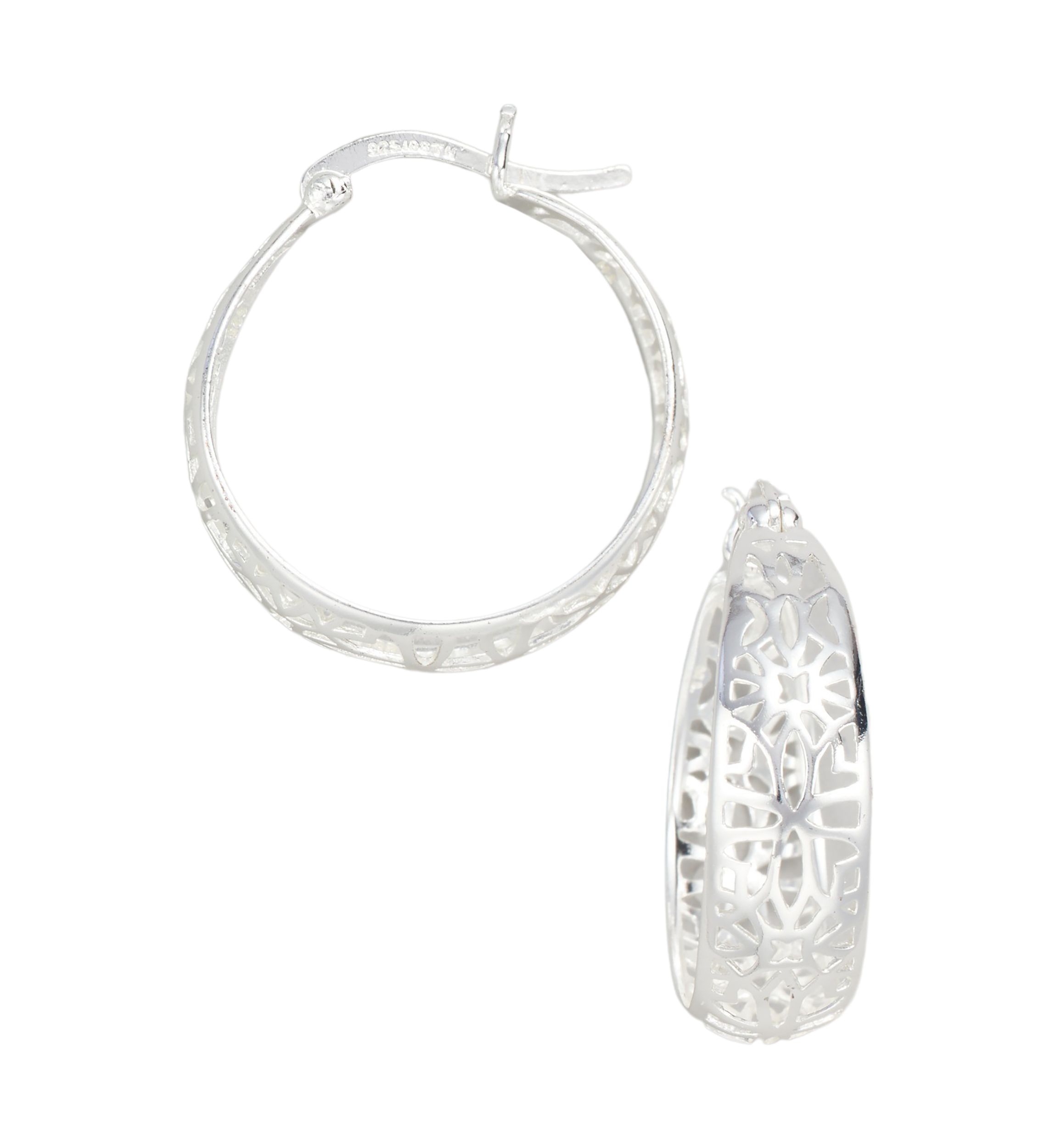 Filigree Hoop Earrings 