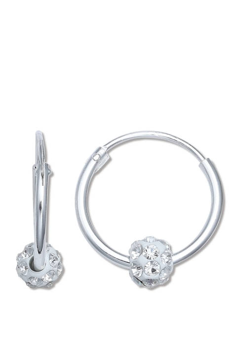 14 Millimeter Fireball Hoop Earrings