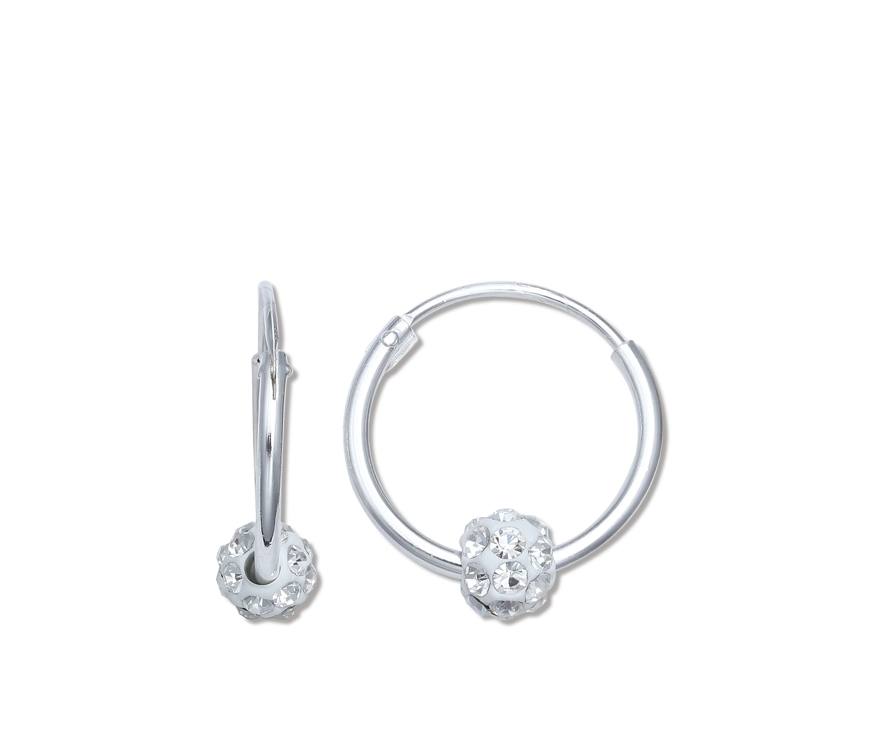 14 Millimeter Fireball Hoop Earrings