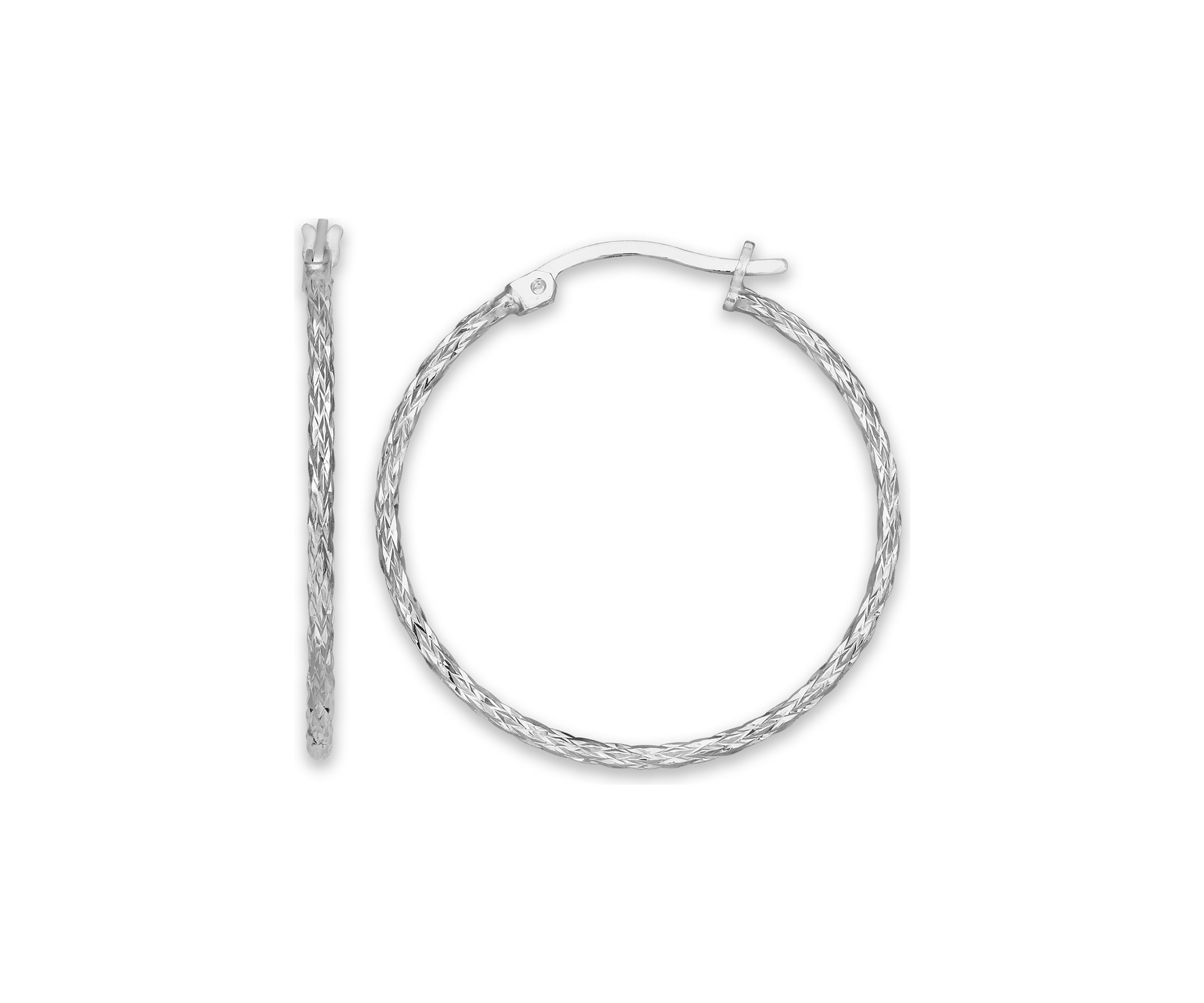 Silver Plated Hoop Earrings