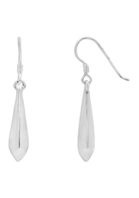 Belk Sterling Silver Polished Spear Shaped Drop Earrings in Sterling Silver