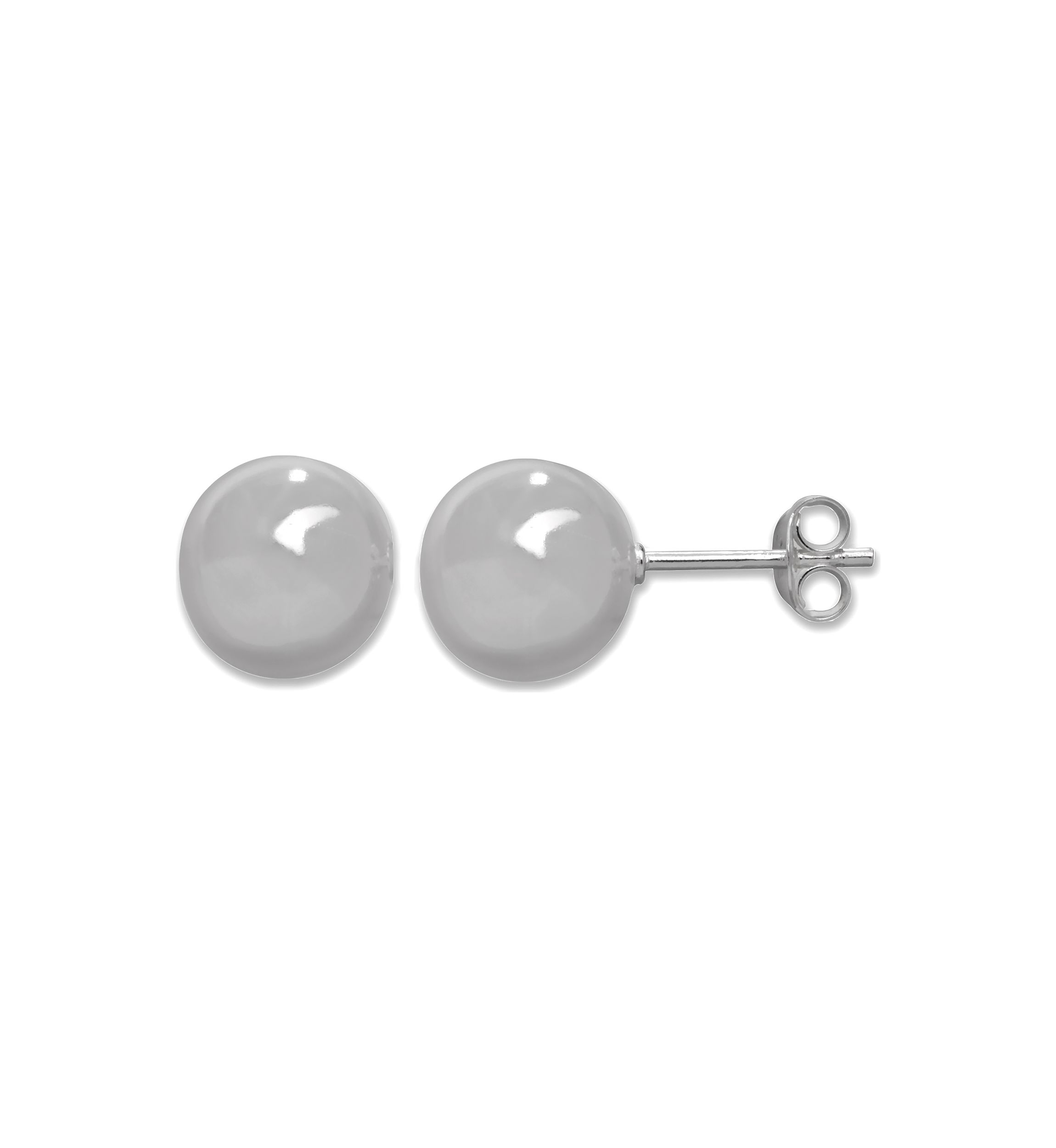10 Millimeter Ball Stud Earrings 
