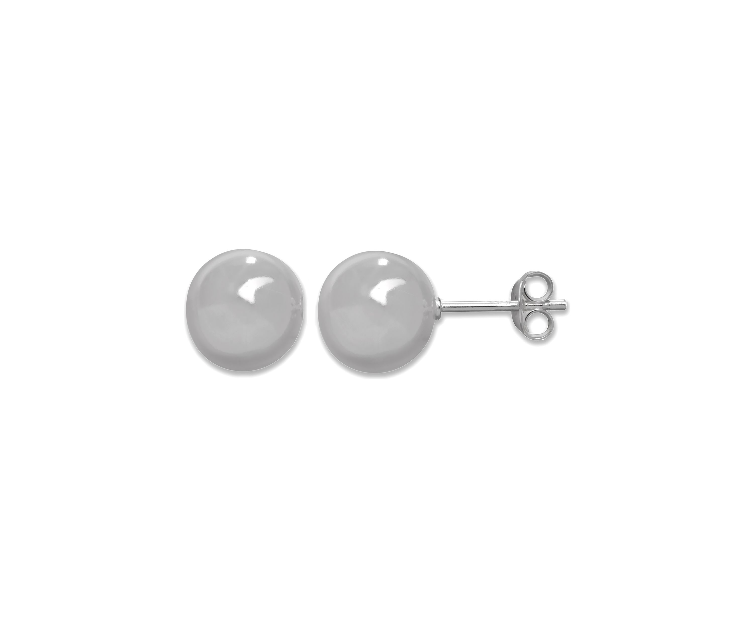 10 Millimeter Ball Stud Earrings 