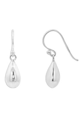 Belk Sterling Silver Polished Teardrop Earrings in Sterling Silver