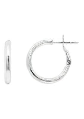 Belk Silverworks Polished Hoop Earrings