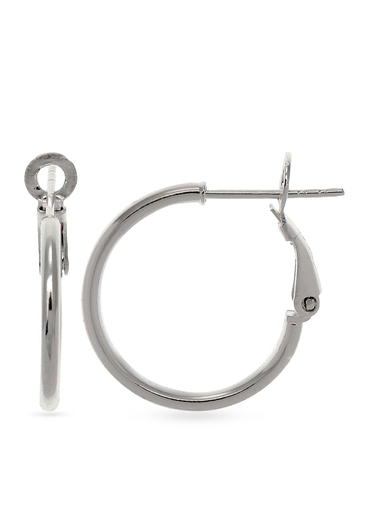 Simply Sterling Silver Large Hoop Earrings