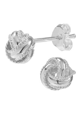 Love Knot Stud Earrings