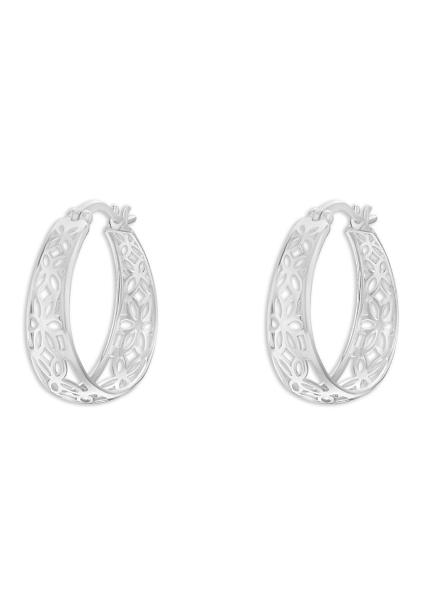 Filigree Hoop Earrings