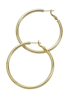 Belk Silverworks Set of 3 Hinge Post Hoop Earrings | belk