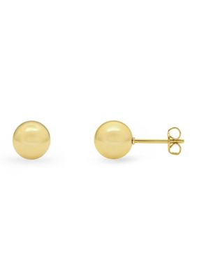 Belk Silverworks Fine Plated Polished Ball Stud Earrings