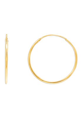 Belk Sterling Silver Polished Endless Hoop Earrings in Sterling Silver