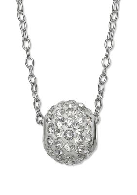 Belk Silverworks Crystal Fireball Pendant Necklace | belk