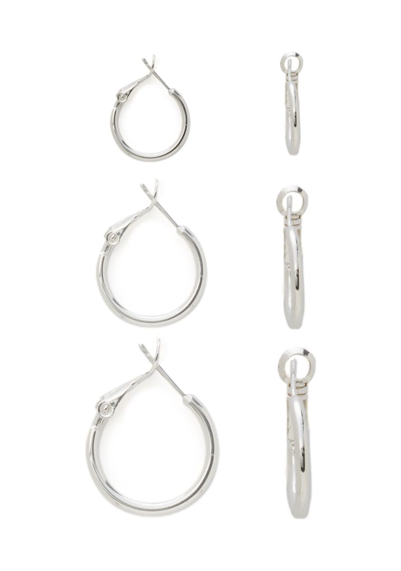 Set of 3 Hoop Earring Set