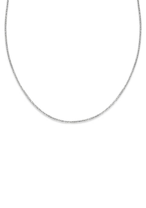 Belk & Co. Sparkle Chain Necklace in Sterling