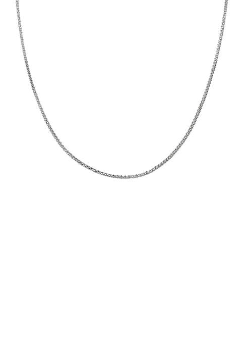 Belk Silverworks Silver-Tone Round Chain Necklace