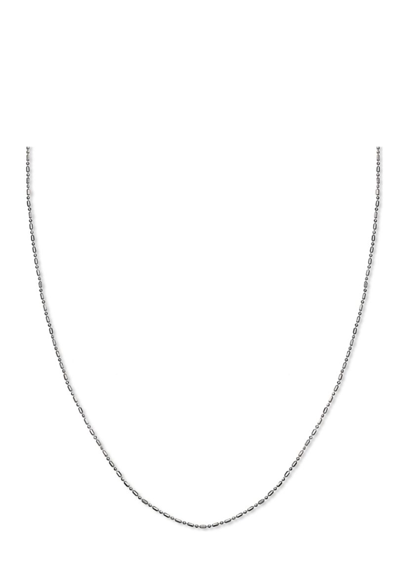 Beaded Chain 18 Inch Necklace