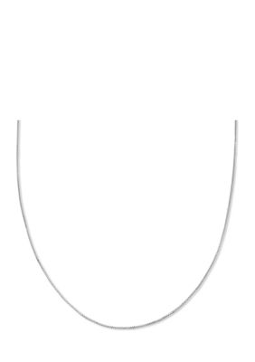 Belk Sterling Silver Box Chain 18 Inch Necklace