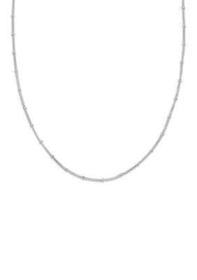 Belk Sterling Silver Polished Necklace, 20 in