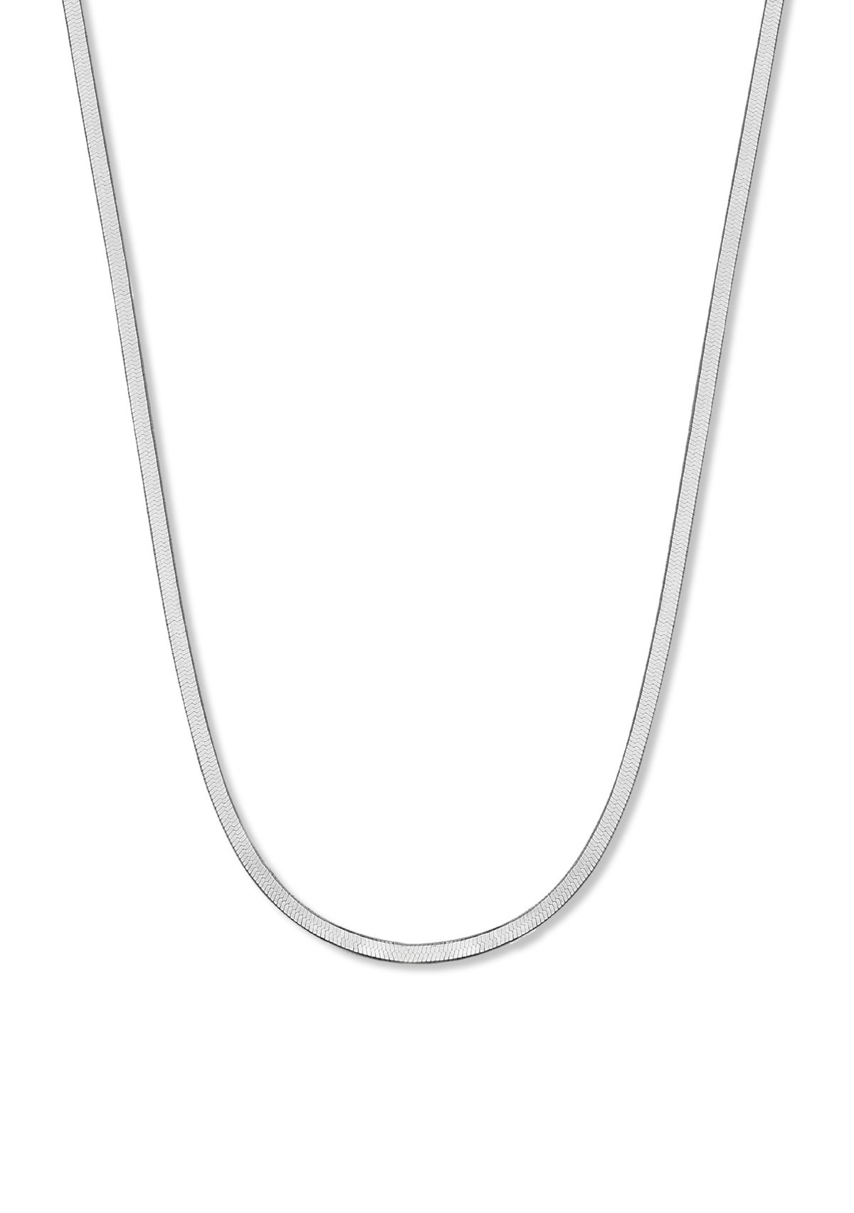 020 Gauge Herringbone Chain Necklace