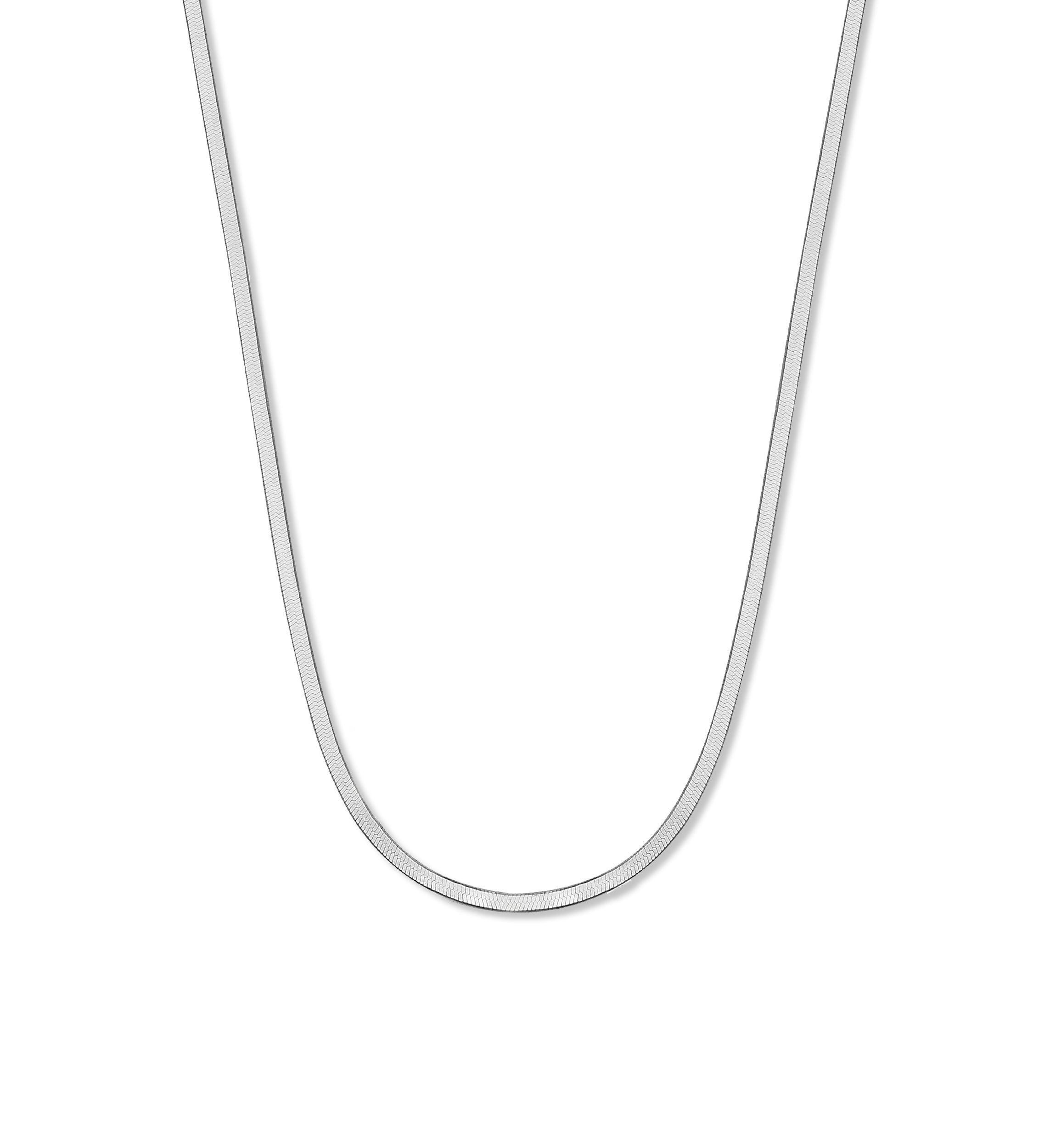 020 Gauge Herringbone Chain Necklace
