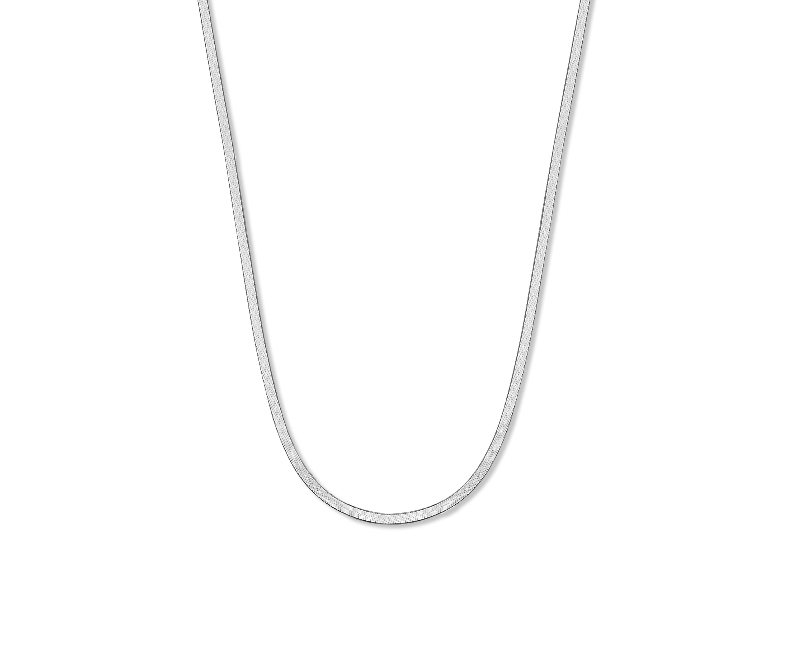 020 Gauge Herringbone Chain Necklace