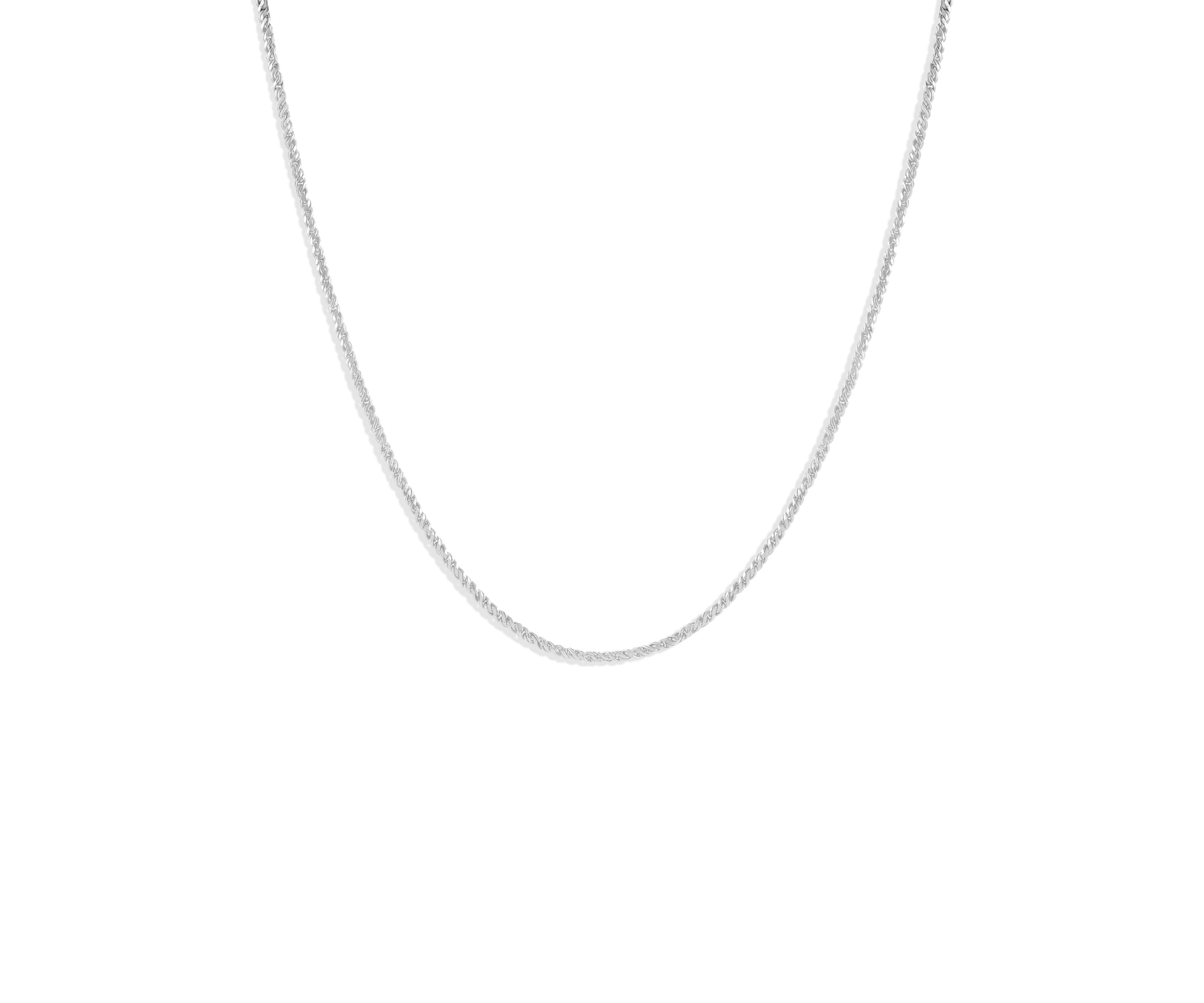Sterling Silver 1 Millimeter Chain Necklace