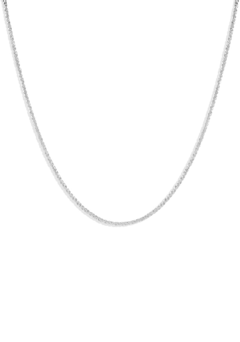 Sterling Silver 1 Millimeter Chain Necklace