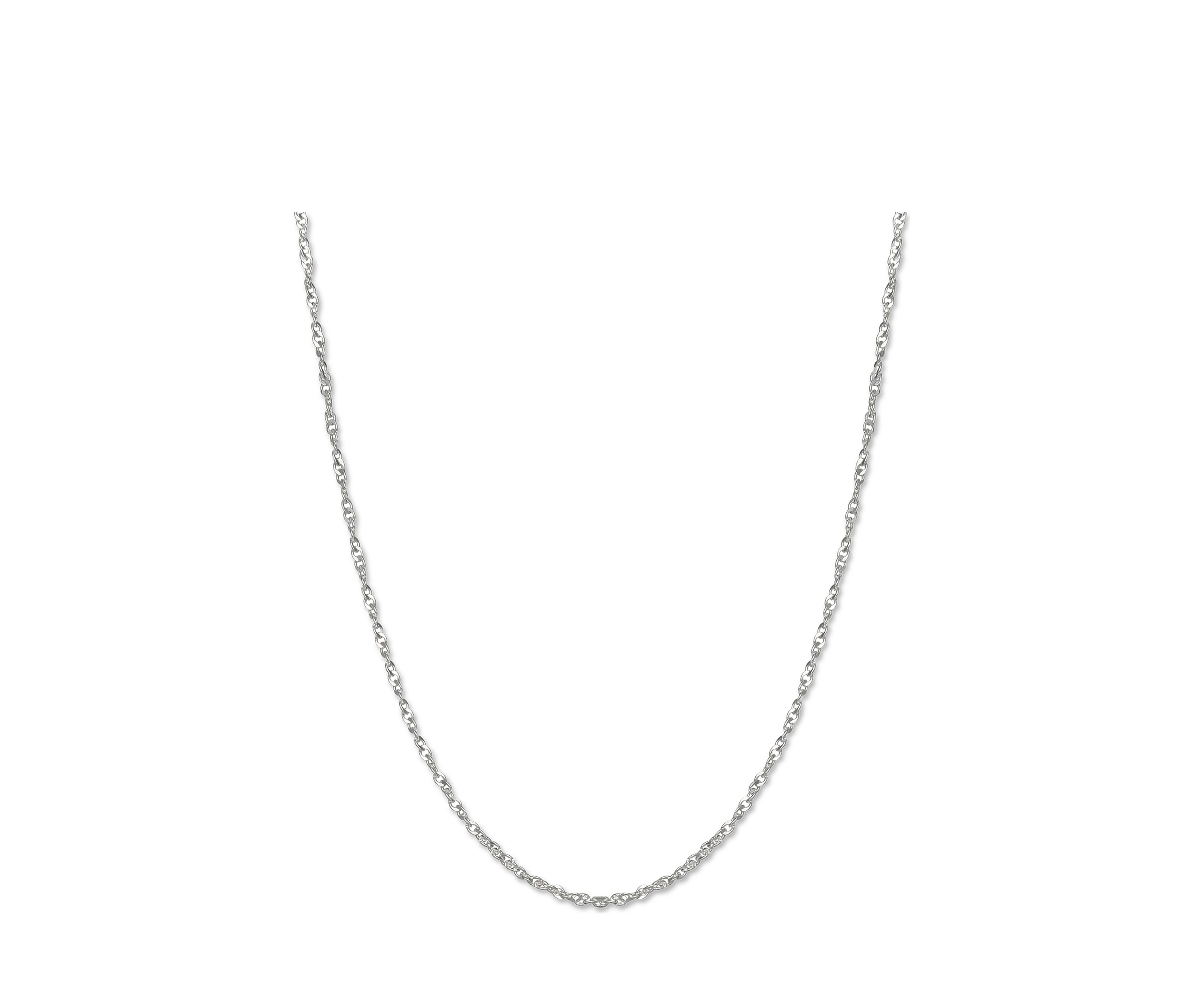 Twisted Cable Chain Necklace in Sterling Silver 